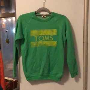 TOMS green crew neck sweatshirt